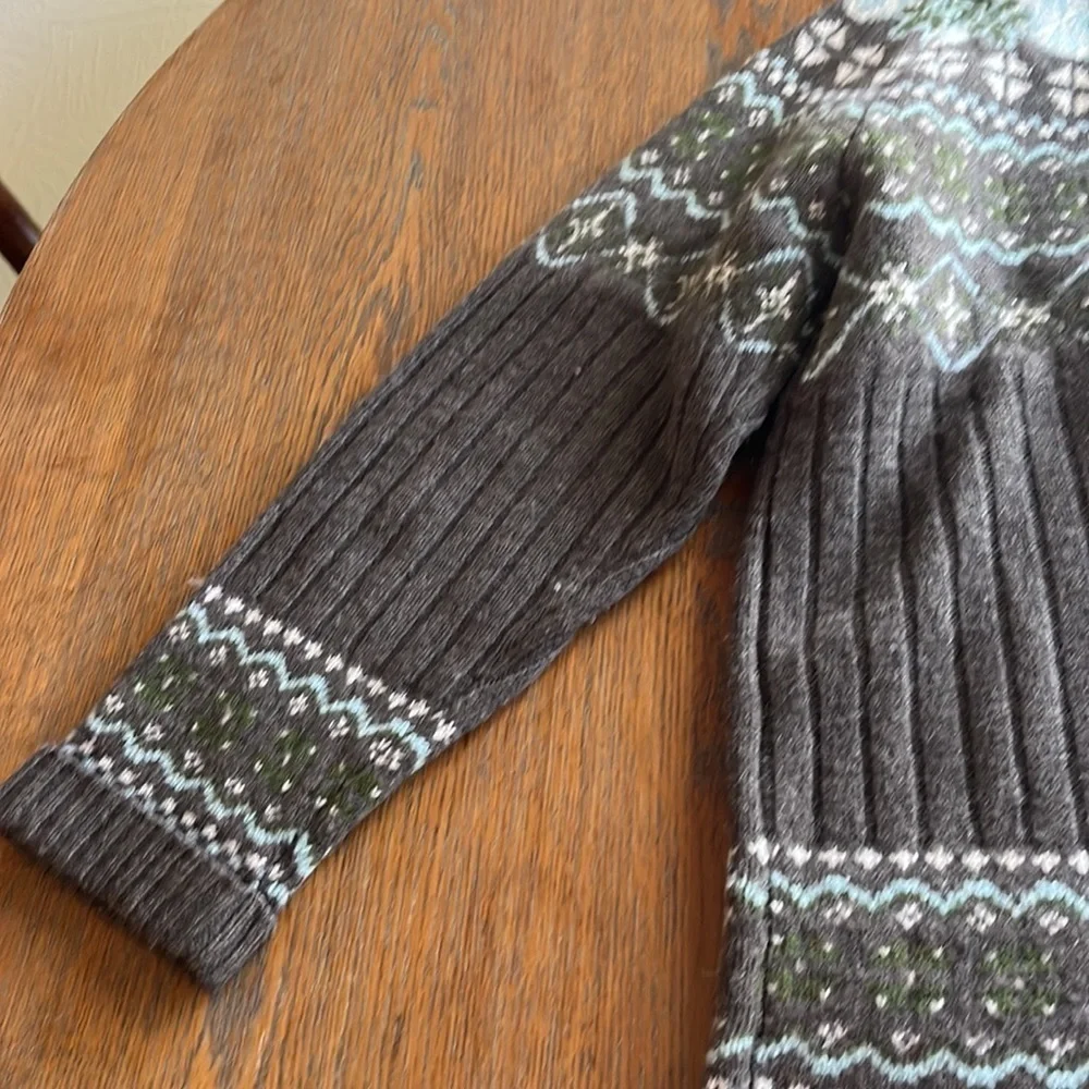 Field Gear Shetland Wool zip up cardigan size small long sleeves, dry clean